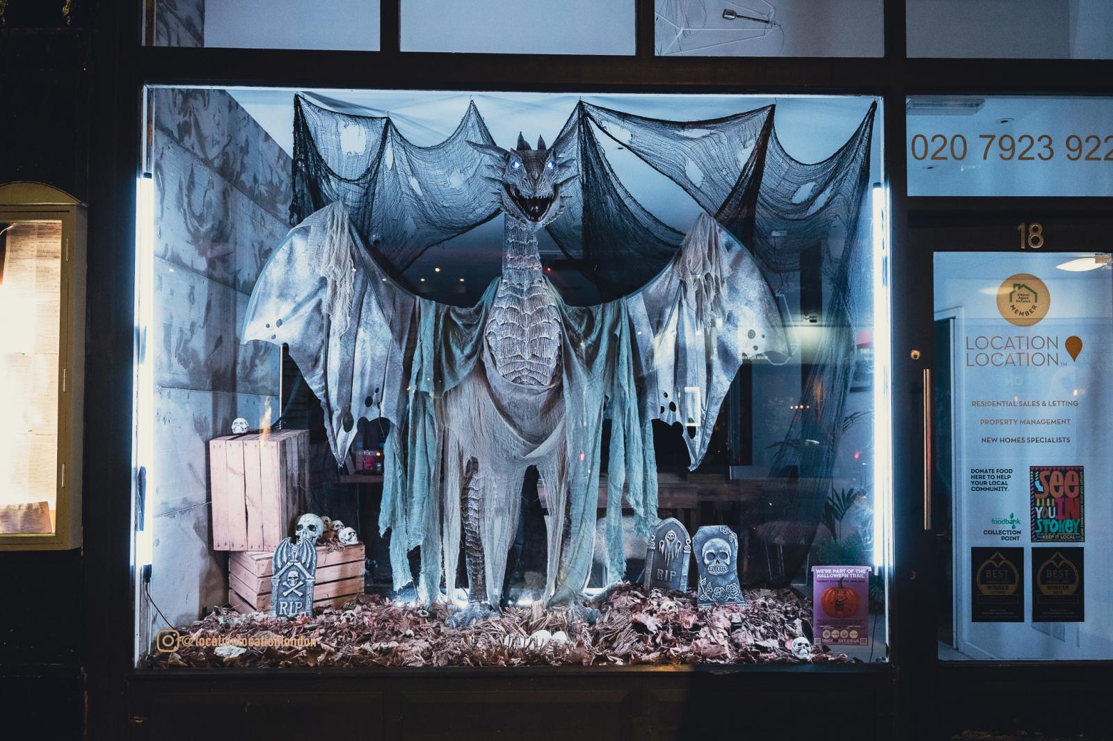 Agent unveils spellbinding Halloween window display