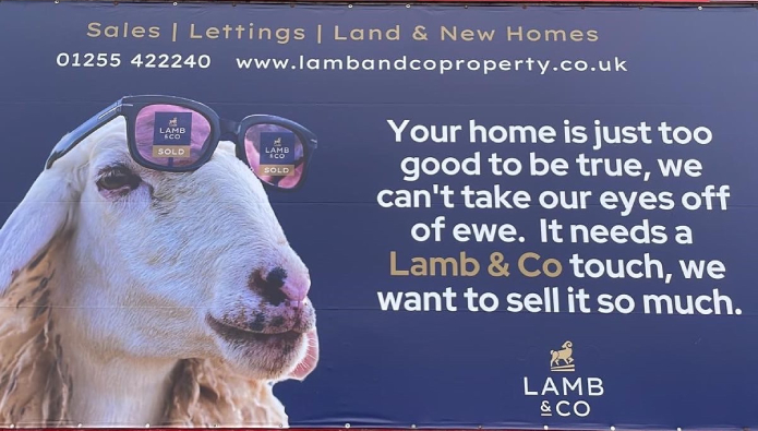 Can ewe believe it! Agent unveils latest advert following billboard ban